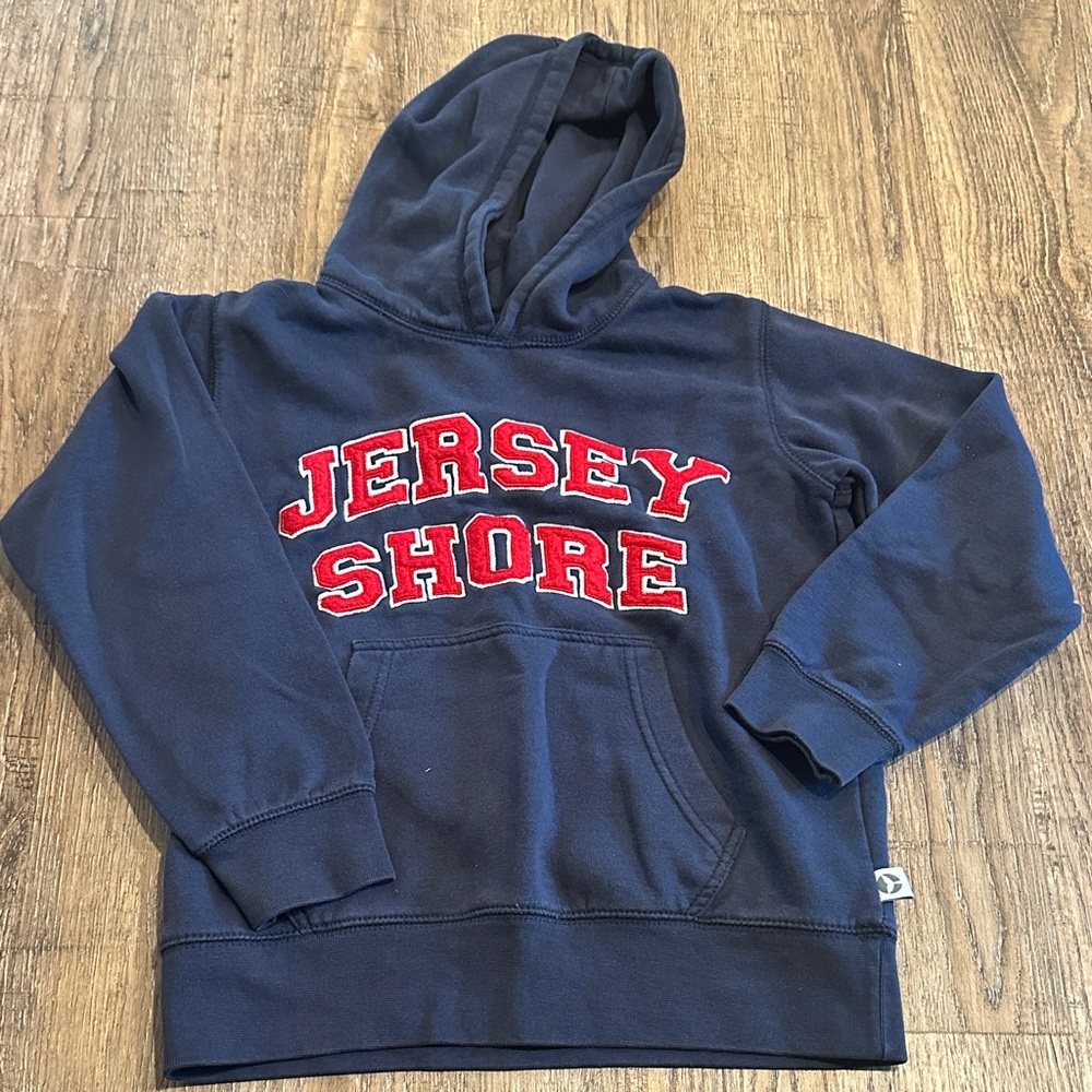 Kids Navy Blue Jersey Shore Hoodie